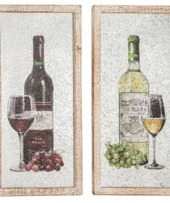 Grayson Lane 16-in x 32-in White Wooden Farmhouse Wall Decor - Set of 2