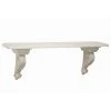 Grayson Lane 13-in x 40-in x 7-in White Wood Farmhouse Wall Shelf