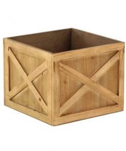 Grayson Lane 16-in x 12-in Farmhouse Brown Wood Planters - Set of 3 -GRAYSON LANE shop 330940734 AlternateImage5 l