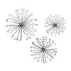 Grayson Lane 16-in x 20-in x 24-in Black Metal Glam Wall Decor - Set of 3