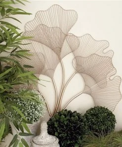 Grayson Lane 35-in x 34-in Copper Metal Glam Floral Wall Decor -GRAYSON LANE shop 330940741 AlternateImage3 l