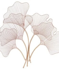 Grayson Lane 35-in x 34-in Copper Metal Glam Floral Wall Decor