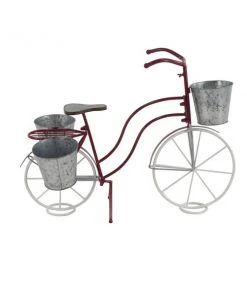 Grayson Lane 31-in x 23-in Red Metal Planter