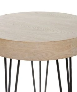 Grayson Lane 24-in x 20-in Brown Wood Round Accent Table -GRAYSON LANE shop 330940748 AlternateImage3 l