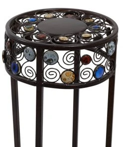 Grayson Lane 28-in Black Outdoor Round Cast Iron Plant Stands - Set of 3 -GRAYSON LANE shop 330940751 AlternateImage4 l