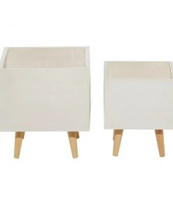 Grayson Lane 11-in x 13-in White Ceramic Planters - Set of 2 -GRAYSON LANE shop 330940754 AlternateImage5 l