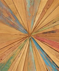 Grayson Lane 28-in x 28-in Brown Teak Wooden Rustic Abstract Wall Decor -GRAYSON LANE shop 330940758 AlternateImage5 l