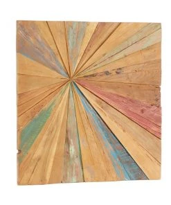 Grayson Lane 28-in x 28-in Brown Teak Wooden Rustic Abstract Wall Decor -GRAYSON LANE shop 330940758 AlternateImage7 l