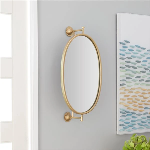 330940769_AlternateImage1_l.jpg Grayson Lane 15-in x 29-in Oval Gold Contemporary Framed Wall Mirror -GRAYSON LANE shop 330940769 AlternateImage1 l
