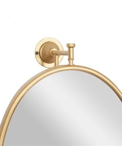 Grayson Lane 15-in x 29-in Oval Gold Contemporary Framed Wall Mirror 2 Grayson Lane 15-in x 29-in Oval Gold Contemporary Framed Wall Mirror -GRAYSON LANE shop 330940769 AlternateImage3 l