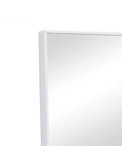 Grayson Lane 32-in x 18-in Rectangle White Contemporary Framed Wall Mirror -GRAYSON LANE shop 330940772 AlternateImage3 l