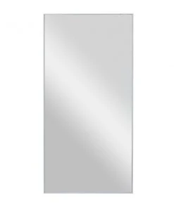 Grayson Lane 36-in x 18-in Rectangle White Framed Wall Mirror
