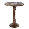 Grayson Lane 21-in x 17-in Brown Wood Round Accent Table
