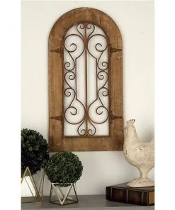 Grayson Lane 38-in x 20-in Brown Metal Rustic Ornamental Wall Decor -GRAYSON LANE shop 330940783 AlternateImage2 l