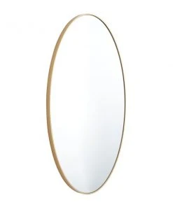 Grayson Lane 32-in x 18-in Oval Gold Contemporary Framed Wall Mirror -GRAYSON LANE shop 330940786 AlternateImage5 l