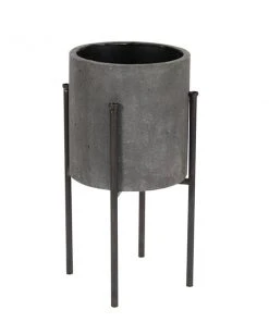 Grayson Lane 19-in x 23-in Grey Metal Planters - Set of 2 -GRAYSON LANE shop 330940789 AlternateImage5 l