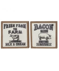 Grayson Lane 18-in x 18-in Black Metal Farmhouse Sign Wall Decor - Set of 2 -GRAYSON LANE shop 330940792 AlternateImage7 l