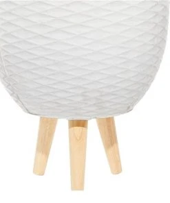 Grayson Lane 10.25-in x 12.75-in Grey Ceramic Planters - Set of 2 -GRAYSON LANE shop 330940793 AlternateImage4 l