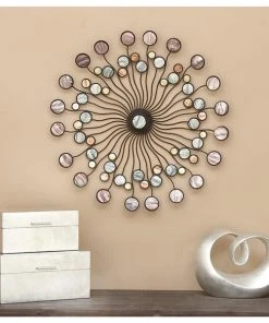 Grayson Lane 27-in x 27-in Modern Ornamental Wall Decor - Multicoloured Metal -GRAYSON LANE shop 330940794 AlternateImage3 l