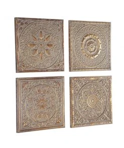 Grayson Lane 17-in x 17-in Gold Metal Eclectic Wall Decor - Set of 4 -GRAYSON LANE shop 330940795 AlternateImage7 l
