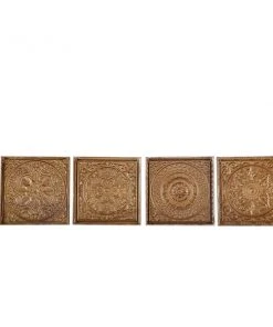 Grayson Lane 17-in x 17-in Gold Metal Eclectic Wall Decor - Set of 4 -GRAYSON LANE shop 330940795 AlternateImage8 l