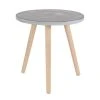 Grayson Lane 18-in x 17-in Grey Composite Round Accent Table