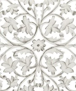 Grayson Lane 36-in x 36-in Mango Wooden Traditional Floral Wall Decor White -GRAYSON LANE shop 330940798 AlternateImage6 l