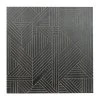 Grayson Lane 39-in x 39-in x 1-in Black Wooden Modern Wall Decor