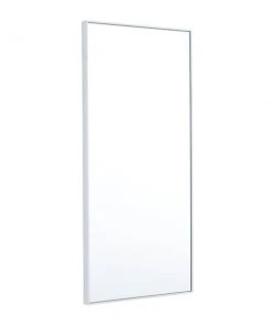 Grayson Lane 30-in x 14-in Rectangle White Contemporary Framed Wall Mirror -GRAYSON LANE shop 330940803 AlternateImage5 l