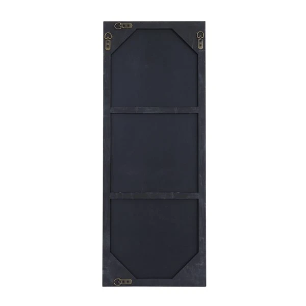 Grayson Lane 36-in x 14-in Rectangle Black Contemporary Framed Wall Mirror 5 Grayson Lane 36-in x 14-in Rectangle Black Contemporary Framed Wall Mirror - Image 5