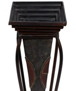 Grayson Lane 9.5-in x 30-in Brown Metal Planters - Set of 2 -GRAYSON LANE shop 330940812 AlternateImage3 l