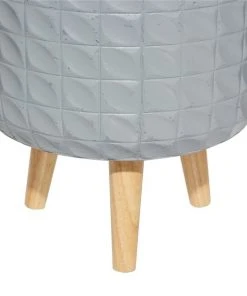 Grayson Lane 14.15-in x 17.75-in Grey Ceramic Planters - Set of 3 -GRAYSON LANE shop 330940820 AlternateImage3 l