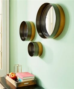 Grayson Lane 16-in, 12-in and 8-in Round Black Framed Wall Mirror - Set of 3 -GRAYSON LANE shop 330940824 AlternateImage2 l