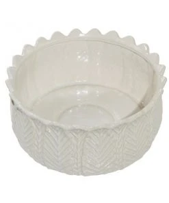 Grayson Lane 17-in x 6-in White Stone Planters - Set of 3 -GRAYSON LANE shop 330940841 AlternateImage4 l