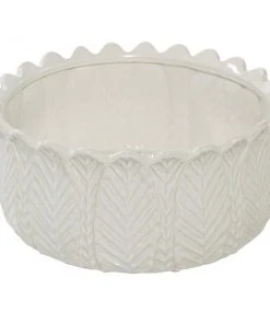 Grayson Lane 17-in x 6-in White Stone Planters - Set of 3 -GRAYSON LANE shop 330940841 AlternateImage5 l