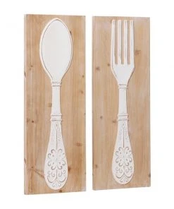 Grayson Lane 12-in x 31.5-in Brown Wooden Farmhouse Cottage Abstract Wall Decor - Set of 2 -GRAYSON LANE shop 330940846 AlternateImage7 l