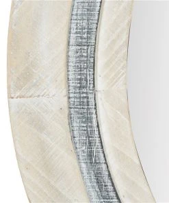 Grayson Lane 34-in x 34-in Round White Farmhouse Framed Wall Mirror -GRAYSON LANE shop 330940847 AlternateImage3 l