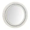 Grayson Lane 34-in x 34-in Round White Farmhouse Framed Wall Mirror