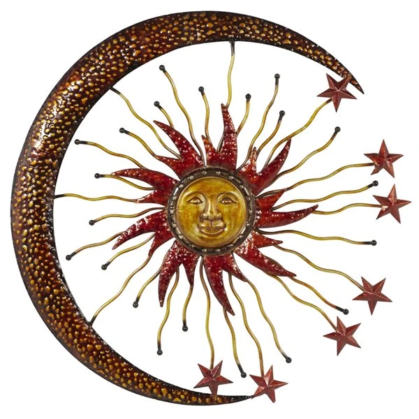 Grayson Lane 36-in Rustic Wall Decor in Gold Metal 1 Grayson Lane 36-in Rustic Wall Decor in Gold Metal