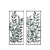 Grayson Lane 14-in x 32-in Black Metal Traditional Floral Wall Decor - Set of 2