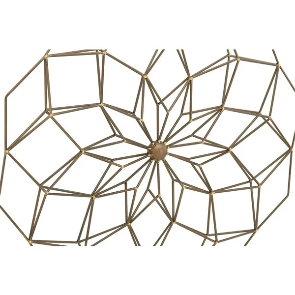 Grayson Lane 30-in x 30-in Gold Metal Modern Ornamental Wall Decor 3 Grayson Lane 30-in x 30-in Gold Metal Modern Ornamental Wall Decor - Image 3