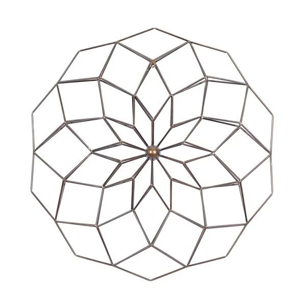 Grayson Lane 30-in x 30-in Gold Metal Modern Ornamental Wall Decor 5 Grayson Lane 30-in x 30-in Gold Metal Modern Ornamental Wall Decor - Image 5