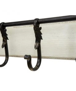 Grayson Lane 33-in x 13-in White Vintage Iron Wall Hook Rack -GRAYSON LANE shop 330940868 AlternateImage3 l