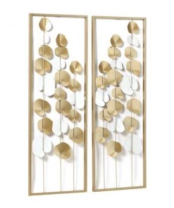 Grayson Lane 12-in x 33.5-in Gold Metal Modern Floral Wall Decor - Set of 2 9 Grayson Lane 12-in x 33.5-in Gold Metal Modern Floral Wall Decor - Set of 2 -GRAYSON LANE shop 330940869 AlternateImage7 l