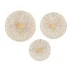 Grayson Lane Cream Dried Plant Material Coastal Style Wall Decor - Set of 3