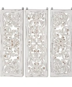 Grayson Lane 12-in x 36-in Grey Wooden Traditional Wall Decor - Set of 3 -GRAYSON LANE shop 330940874 AlternateImage7 l