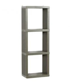 Grayson Lane 34-in x 12-in Grey Wood Contemporary Wall Shelf
