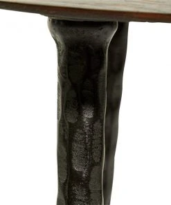 Grayson Lane 22-in x 15-in Brown Metal Round Accent Table -GRAYSON LANE shop 330940880 AlternateImage3 l