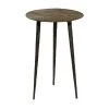 Grayson Lane 22-in x 15-in Brown Metal Round Accent Table
