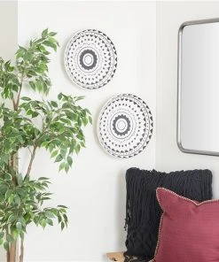 Grayson Lane 15-in x 14-in Black Ceramic Eclectic Abstract Wall Decor - Set of 2 -GRAYSON LANE shop 330940889 AlternateImage3 l